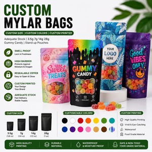 Venta Directa de Fábrica, Bolsas de Gomitas a Prueba de Niños, Bolsas de Regalo para Dulces, Impermeables y Resistentes a la Humedad, Bolsas de Mylar de 3.5 - Product Image 1