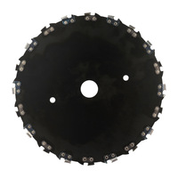 Lame de scie à chaîne WM pour tondeuse à gazon, accessoire de jardinage pour couper les branches et les mauvaises herbes, 230 mm (9 pouces), 20 dents, en acier rapide, revêtement CrN