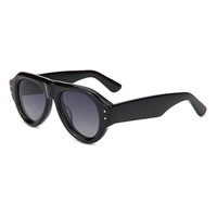 Lunettes de soleil en acétate surdimensionnées, tendance écaille de tortue/vertes, carrées, polarisées UV400, unisexe, pour voyage et vacances, vente en gros usine