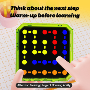 Juego de ingenio portátil 3 en 1: Conecta puntos, Modo de memoria, Juguete educativo de lógica y concentración para niños - Product Image 3
