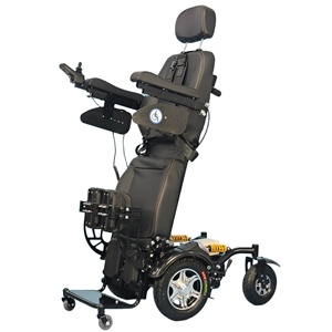Fauteuil roulant électrique vertical avec batterie amovible pour la rééducation et l'exercice des patients paraplégiques, automatique - Product Image 3