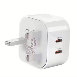 20W Fast Charger Dual Type C Fast Charging <b>USB</b>-C Power Adapter Supply 40W 2Type C Charger for Smart Phones - Product Image 3
