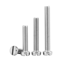 Vis à tête fraisée fendue en acier inoxydable SS304, métriques, boulons cylindriques M1.6 M2 M3 M4 M5 M6 M8 M10