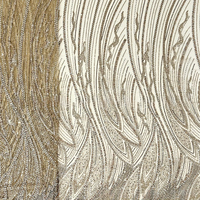 Robe en tissu organza brodée au laser 3D avec perles et sequins, à fond en maille, respirante et extensible, pour mariage de filles