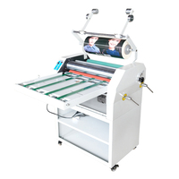 Laminadora de rollo de película Bopp caliente de un solo lado con calentamiento de aceite para oficina o uso doméstico, tamaño de papel de 1, automática, completa, de 1/2 ", para uso doméstico o de oficina