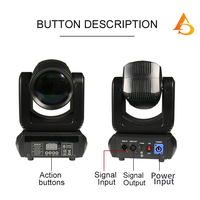 Mini 150W Beam Pattern Moving Head Light DMX512 Leichtgewichtiger Spot Gobo Bühnenbeleuchtung für DJ Disco Home Party Club Show