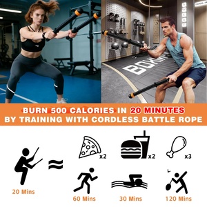 CZFIT Heavy Duty Ropeless Cordless <b>Weighted</b> Battle Ropes Home Gym Portable Fitness Equipment with Custom Packaging - Product Image 3