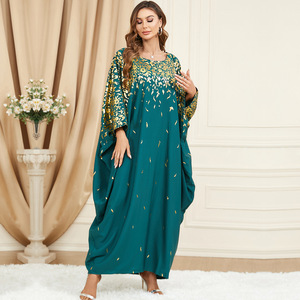 Abiti da donna Maxi Abaya Casual a manica a pipistrello Kimono abito lungo musulmano Dubai Turkey Kaftan <span class=keywords><strong>abbigliamento</strong></span> islamico - Product Image 4