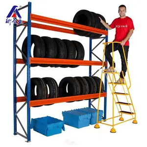 Factory sales metal industrial heavy duty tire storage rack selective pallet racking systems supplier