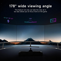 Moniteur d'ordinateur 27 pouces 120Hz FHD 1080p IPS 99% SRGB 1ms, écran LCD ultra fin sans cadre sur 3 côtés, moniteur de jeu avec support VESA