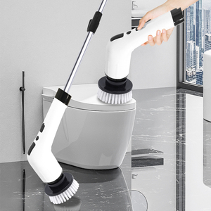 Mới không dây tắm làm sạch bàn chải 8 thay thế đầu điện quay Scrubber với phần mở rộng cánh tay cho bồn tắm vữa sàn gạch - Product Image 1
