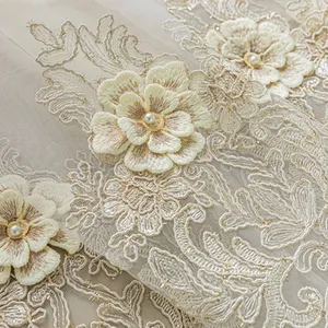 Elegante bianco <span class=keywords><strong>francese</strong></span> ricamato Vintage <span class=keywords><strong>tende</strong></span> di <span class=keywords><strong>pizzo</strong></span> a fiori per soggiorno camera da letto vetrata decorazione 1PC - Product Image 5