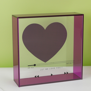 Wholesale Acrylic Flower <b>Box</b> for Eternal Flowers <b>Heart</b>-<b>Shaped</b> Confession Proposal Gift Suitable Birthday Celebrations and - Product Image 4