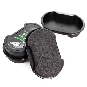 Cire à chaussures double face multifonctionnelle en gros, éponge à polir les chaussures, brosse à chaussures en plastique, huile d'entretien du cuir et nettoyant transparent pour chaussures - Product Image 5