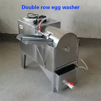 QDMECH Lage Prijs Commerciële Motor Aangedreven Water RVS Kleine Automatische Eierwasmachine Multifunctioneel