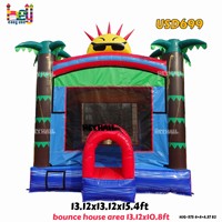 Château gonflable Palm Tree standard en PVC pour le plaisir des enfants