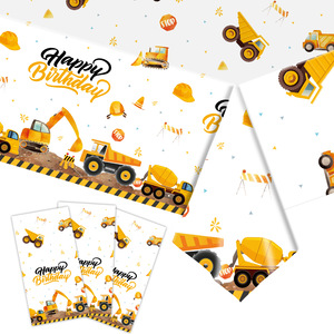 Décorations <span class=keywords><strong>de</strong></span> fête d'anniversaire sur le thème <span class=keywords><strong>de</strong></span> <span class=keywords><strong>la</strong></span> construction, <span class=keywords><strong>vaisselle</strong></span> jetable en papier, assiettes, gobelets, nappes, décorations <span class=keywords><strong>de</strong></span> gâteau sur le thème <span class=keywords><strong>de</strong></span> <span class=keywords><strong>la</strong></span> voiture, ballons <span class=keywords><strong>de</strong></span> fête - Product Image 6
