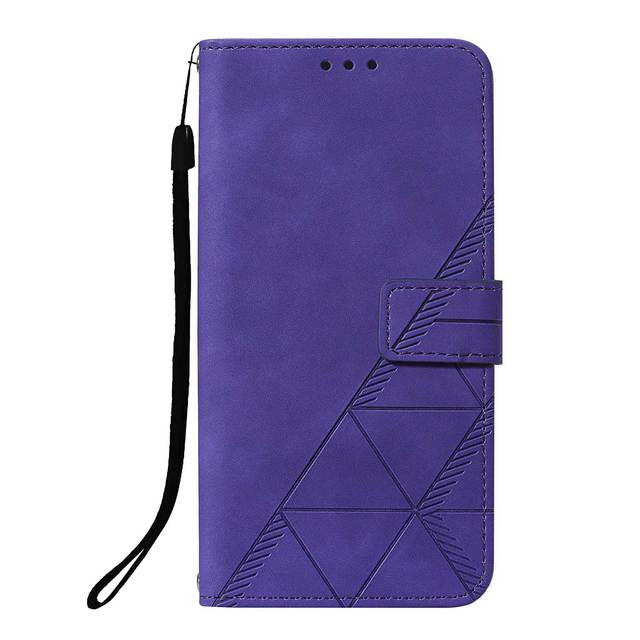 Modern Design Latest Craftsmanship with Large Hand Strap for Tecno POP 5 6Pro 5G Business Cubic Embossed Phone Case