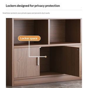 Estantería de <span class=keywords><strong>Madera</strong></span> de Estilo Rústico con Paneles Multicapa, Montada en el Suelo con Panel Trasero, para Sala de Estar y Oficina en Casa - Product Image 3
