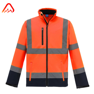 Giacca in pile foderata ad alta visibilità catarifrangente di sicurezza abbigliamento da lavoro per lavoratori edili e stradali certificata ANSI EN ISO - Product Image 2