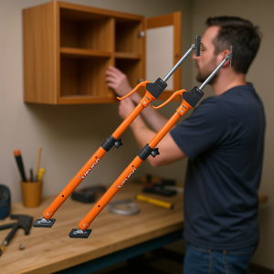 Asta di supporto telescopica rapida Venor 25.4-45.3 pollici in acciaio, set da 2 per l'installazione di mobili - Product Image 2