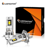 Ampoule de phare LED pour voiture Q66S 80W 10000LM Blanc froid 6500K IP65 Étanche DC12-16V Alliage de zinc avec ventilateur de refroidissement 1 pièce