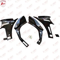 Kit intérieur de coffre avant en fibre de carbone sèche de qualité supérieure Z-ART pour Ferrari 488 GTB Spyder 2015-2020, accessoires de style intérieur automobile