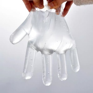 Gants jetables transparents en plastique PE de qualité alimentaire, épais, pour la cuisine, la restauration, le camping, la protection hygiénique, 50 pièces par paquet - Product Image 2