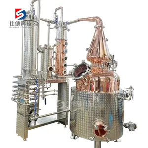 Alcohol Ditiler Copper Column Alcohol Distiller Distillation Equipment Alcohol Stills Reflux Still