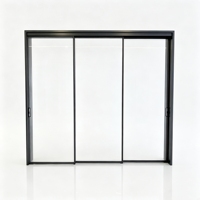 Puerta Corredera de Vidrio de Aluminio Minimalista Directo de Fábrica, Partición Interior Personalizable