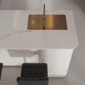 <span class=keywords><strong>Lastre</strong></span> in <span class=keywords><strong>Pietra</strong></span> Sinterizzata Lucida Bianca <span class=keywords><strong>per</strong></span> Pareti TV, Piani di Lavoro Moderni <span class=keywords><strong>per</strong></span> Esterni e Zone Pranzo - Product Image 3