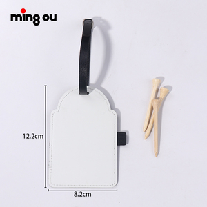 Étiquettes de sac de golf en cuir vierge, impression par sublimation personnalisée, bricolage, nom, cadeau pour papa <span class=keywords><strong>golfeur</strong></span> avec logo d'entreprise, lot de <span class=keywords><strong>3</strong></span> - Product Image 6