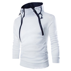 Sudadera deportiva de manga larga para hombre de otoño, transpirable, con capucha de ganchillo, informal para gimnasio con Color puro para la comodidad de la temporada - Product Image 4