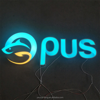 Enseigne électrique 3D personnalisée en acrylique pour l'extérieur Enseigne lumineuse avec mots et caractères Enseigne lumineuse avec lettres éclairées