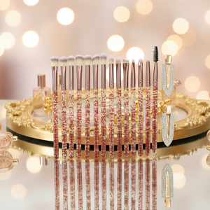 Juego de 16 <span class=keywords><strong>Brochas</strong></span> de Maquillaje con Pedrería Glitz and Glam, Estilo Profesional, <span class=keywords><strong>Brochas</strong></span> de Maquillaje de Lujo al por Mayor con Caja de Regalo - Product Image 5