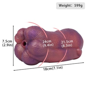 Masturbador Masculino de Silicona Líquida Platino YOCY con Cola, Copa de Avión para Pene y Ano, Masturbación para Hombres - Product Image 3
