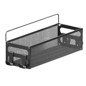 Storage Basket Wrought Iron Mesh <b>Hook</b> Type Rectangle Bathroom <b>Kitchen</b> Balcony Ventilated Drainable With <b>Hooks</b> Wall Storage - Product Image 5