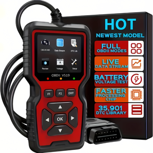 เครื่องมือสแกนอัตโนมัติ V519 รุ่นใหม่ OBDII ระบบวิเคราะห์โค้ดเต็มรูปแบบ เครื่องวิเคราะห์เครื่องยนต์แบบพกพาสำหรับการวินิจฉัยรถยนต์ ขายดี V519 Multi Sca - Product Image 5