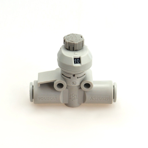 YBL 핫세일 공압 퀵 커넥터 최신형 푸시인 스케일 방식 공기 작동 매체용 유량 조절 밸브 - Product Image 4