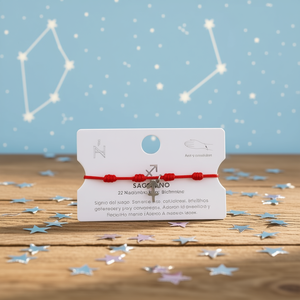 Bracelet du zodiaque Sagittaire, cordon rouge, acier inoxydable, fait main, charme astrologique, cadeau unisexe, bijoux - Product Image 3