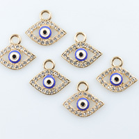 Accessoires de mode DIY : Pendentif unique en alliage ajouré motif œil de démon pour colliers et bracelets