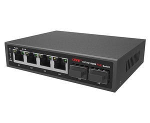 ONV 신제품 6 포트 기가비트 광섬유 POE 스위치, 4 POE 포트 + CCTV용 2 SFP 포트 네트워크 스위치 - Product Image 3