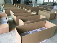 Présentoir en métal noir pour centre commercial, Pack plat personnalisé pour promotion, vente en gros