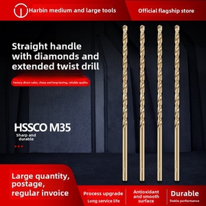 Mũi khoan chân thẳng Chứa coban cực dài mũi khoan sắt chế biến gỗ thép tốc độ cao 100/120 lỗ sâu - Product Image 4