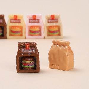Bolsas <span class=keywords><strong>de</strong></span> Hamburguesas en Miniatura, Modelo <span class=keywords><strong>de</strong></span> Resina, Accesorio para <span class=keywords><strong>Casa</strong></span> <span class=keywords><strong>de</strong></span> <span class=keywords><strong>Muñecas</strong></span>, Regalo Promocional - Product Image 4