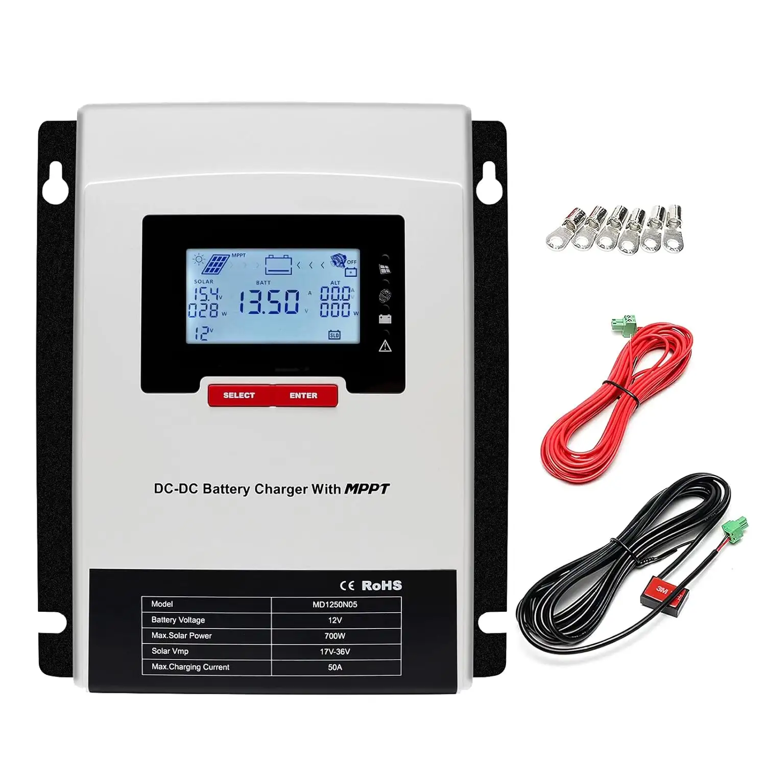 Fabriek Direct 12V 24V 30a 50a Dc Naar Dc Mppt Zonne-Energie Laadregelaar Ondersteuning Oem Mppt Zonne-Energie Controller Voor Acculader