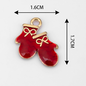 Jimat natal Enamel emas untuk membuat perhiasan DIY Kerajinan Gelang kalung pohon Natal liontin rusa besar Aksesori hadiah Natal - Product Image 6