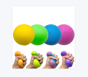 Bán buôn New 6cm ngón tay sáng Venting đồ chơi TPR nước Bead bột giấy trắng mềm giải nén Glow bóng thú vị nhựa - Product Image 1