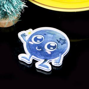 Imanes de nevera acrílicos impermeables con diseño personalizado de perlas de té con leche, holograma de estrella y letras impresas en letterpress, regalo promocional - Product Image 2