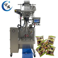 Machine de remplissage de poudre verticale entièrement automatique de petite taille pour sacs/films plastiques, haute productivité pour les usines de transformation alimentaire